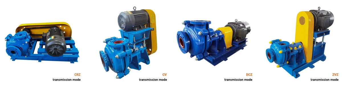 Transmission methods of slurry pump
